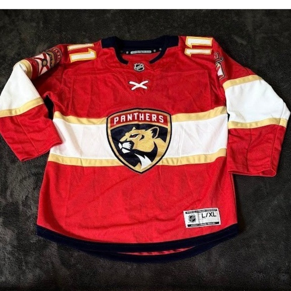 NHL Florida Panthers Riley #11 Youth Jersey Red Size L/XL Hockey Fan Gear